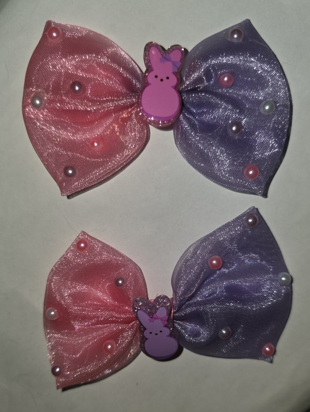 Peep Bunny Hair Bows